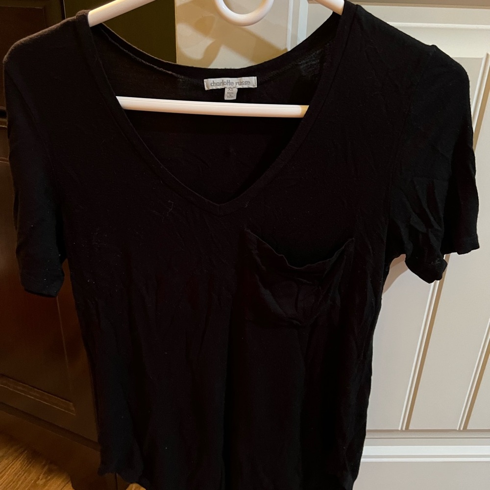 Black, Charlotte Russe, XS comfy tee!